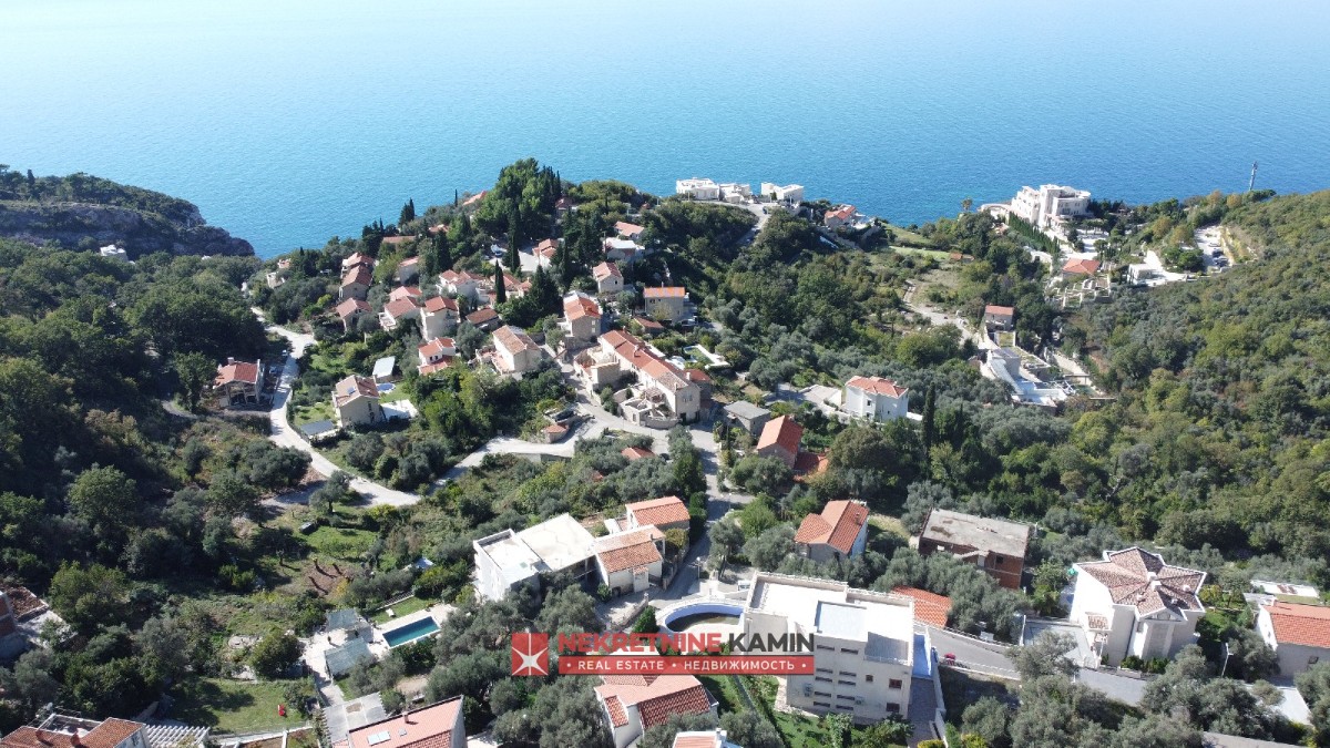 Urbanized land in Rijeka Reževića near the sea